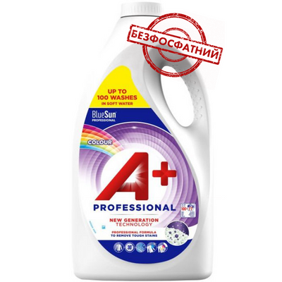 Гель для стирки A+ Professional Colour для цветного белья, 5.005 л (100 стирок) gel-00005 фото