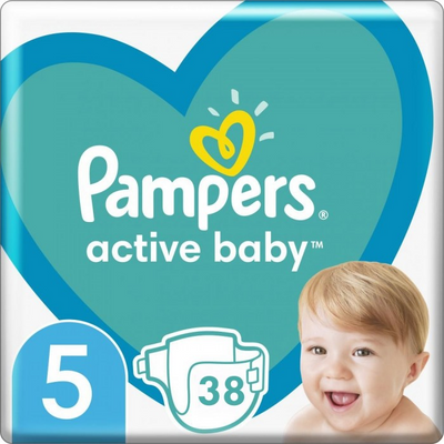 Підгузки Pampers Active Baby розмір 5 (11 - 16 кг), 38 шт pam-00001 фото
